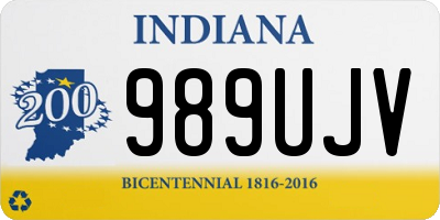 IN license plate 989UJV