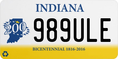 IN license plate 989ULE