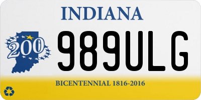 IN license plate 989ULG