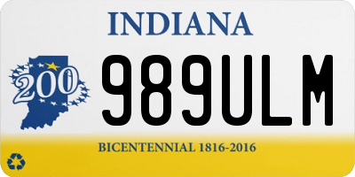 IN license plate 989ULM