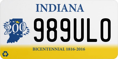 IN license plate 989ULO