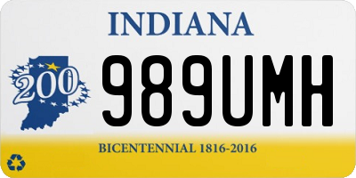 IN license plate 989UMH