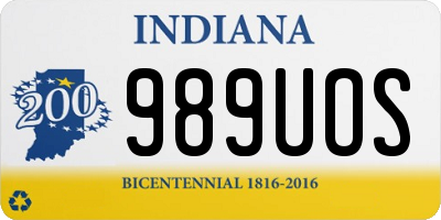 IN license plate 989UOS