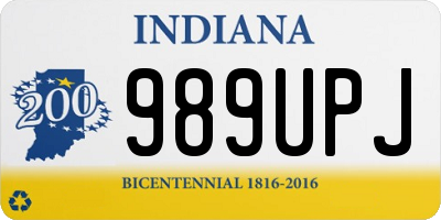 IN license plate 989UPJ