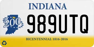 IN license plate 989UTQ