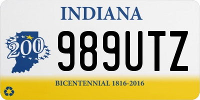 IN license plate 989UTZ