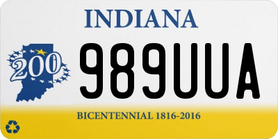 IN license plate 989UUA