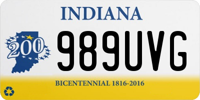 IN license plate 989UVG