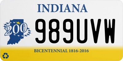 IN license plate 989UVW