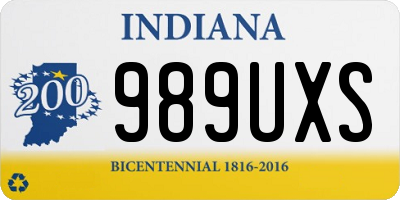 IN license plate 989UXS