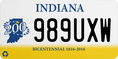 IN license plate 989UXW