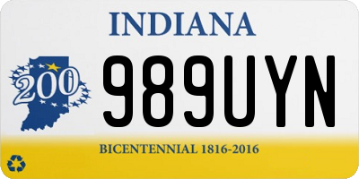 IN license plate 989UYN