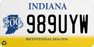 IN license plate 989UYW