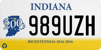 IN license plate 989UZH