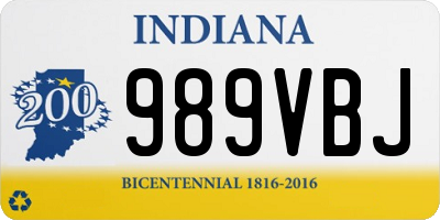 IN license plate 989VBJ