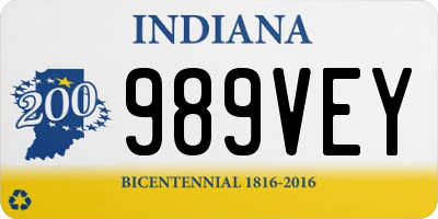 IN license plate 989VEY