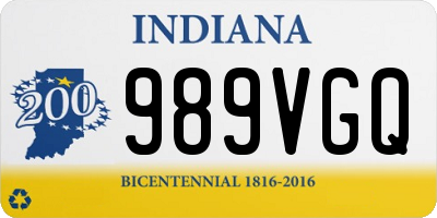 IN license plate 989VGQ