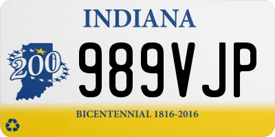 IN license plate 989VJP