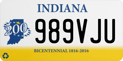 IN license plate 989VJU