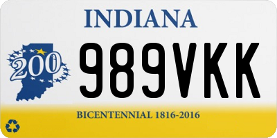 IN license plate 989VKK