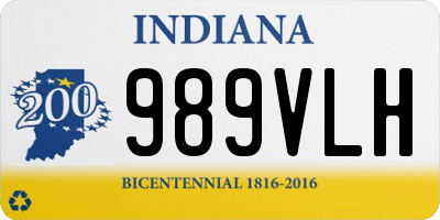 IN license plate 989VLH