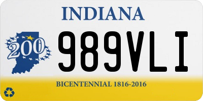 IN license plate 989VLI