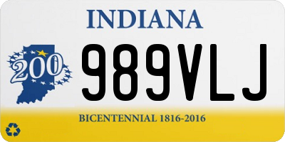 IN license plate 989VLJ