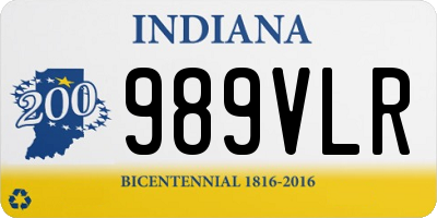 IN license plate 989VLR