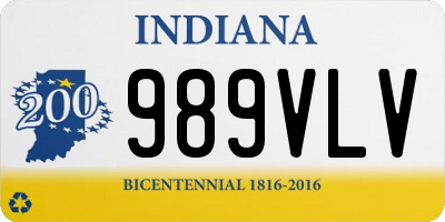 IN license plate 989VLV