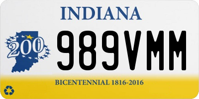 IN license plate 989VMM