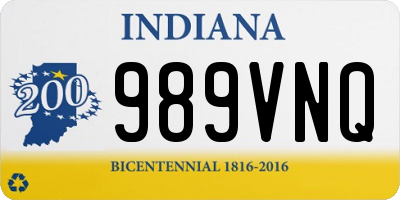 IN license plate 989VNQ
