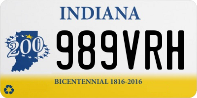 IN license plate 989VRH