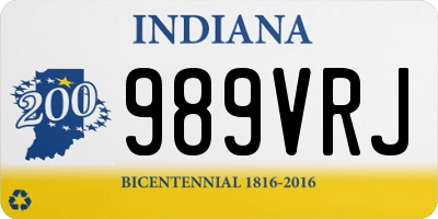 IN license plate 989VRJ