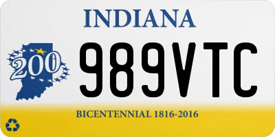 IN license plate 989VTC