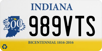 IN license plate 989VTS