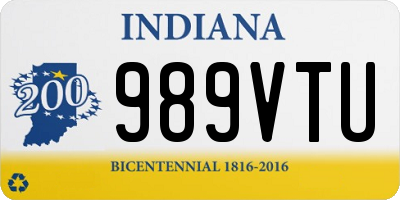 IN license plate 989VTU