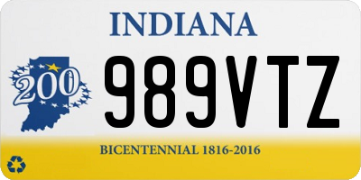 IN license plate 989VTZ