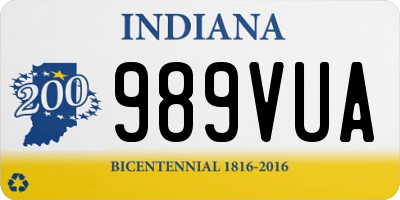 IN license plate 989VUA