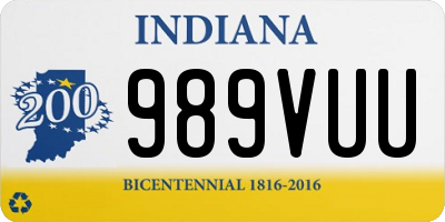 IN license plate 989VUU