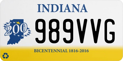 IN license plate 989VVG