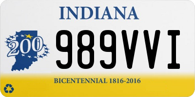 IN license plate 989VVI