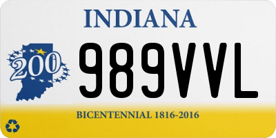 IN license plate 989VVL