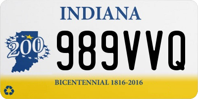 IN license plate 989VVQ