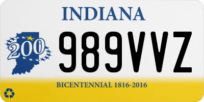 IN license plate 989VVZ