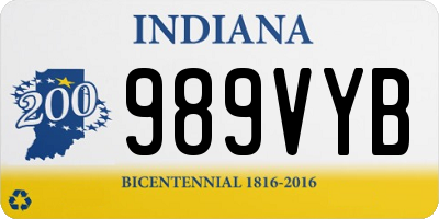 IN license plate 989VYB