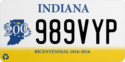 IN license plate 989VYP
