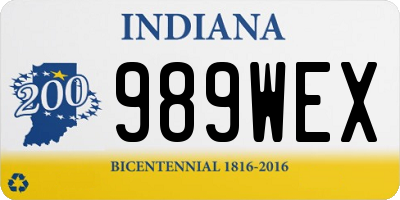 IN license plate 989WEX