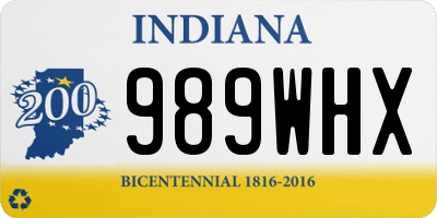 IN license plate 989WHX