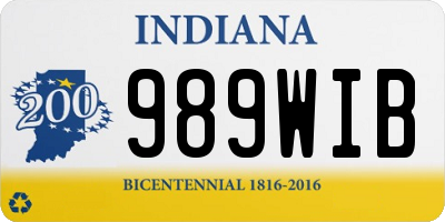 IN license plate 989WIB