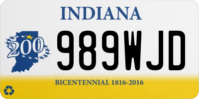 IN license plate 989WJD
